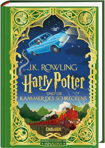 Harry Potter und die Kammer des Schreckens (MinaLima-Edition mit 3D-Papierkunst 2): Farbig illustrierte Schmuckausgabe mit Goldprägung und Pop-Up-Elementen von Carlsen
